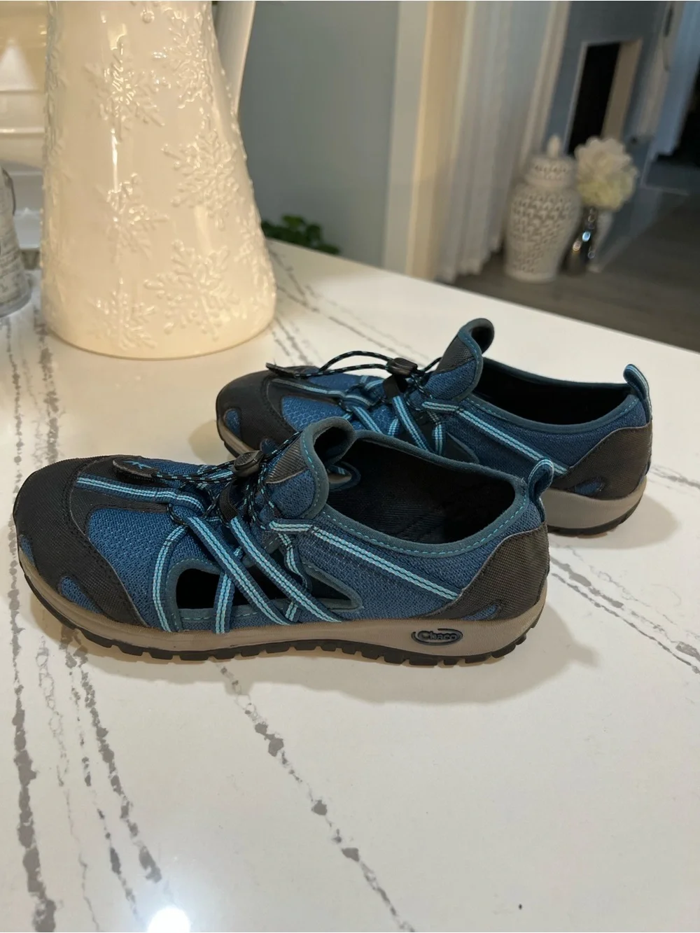 Chaco Performance Footwear Blue Water Shoes Kids Sz 5 / Womens 6.5